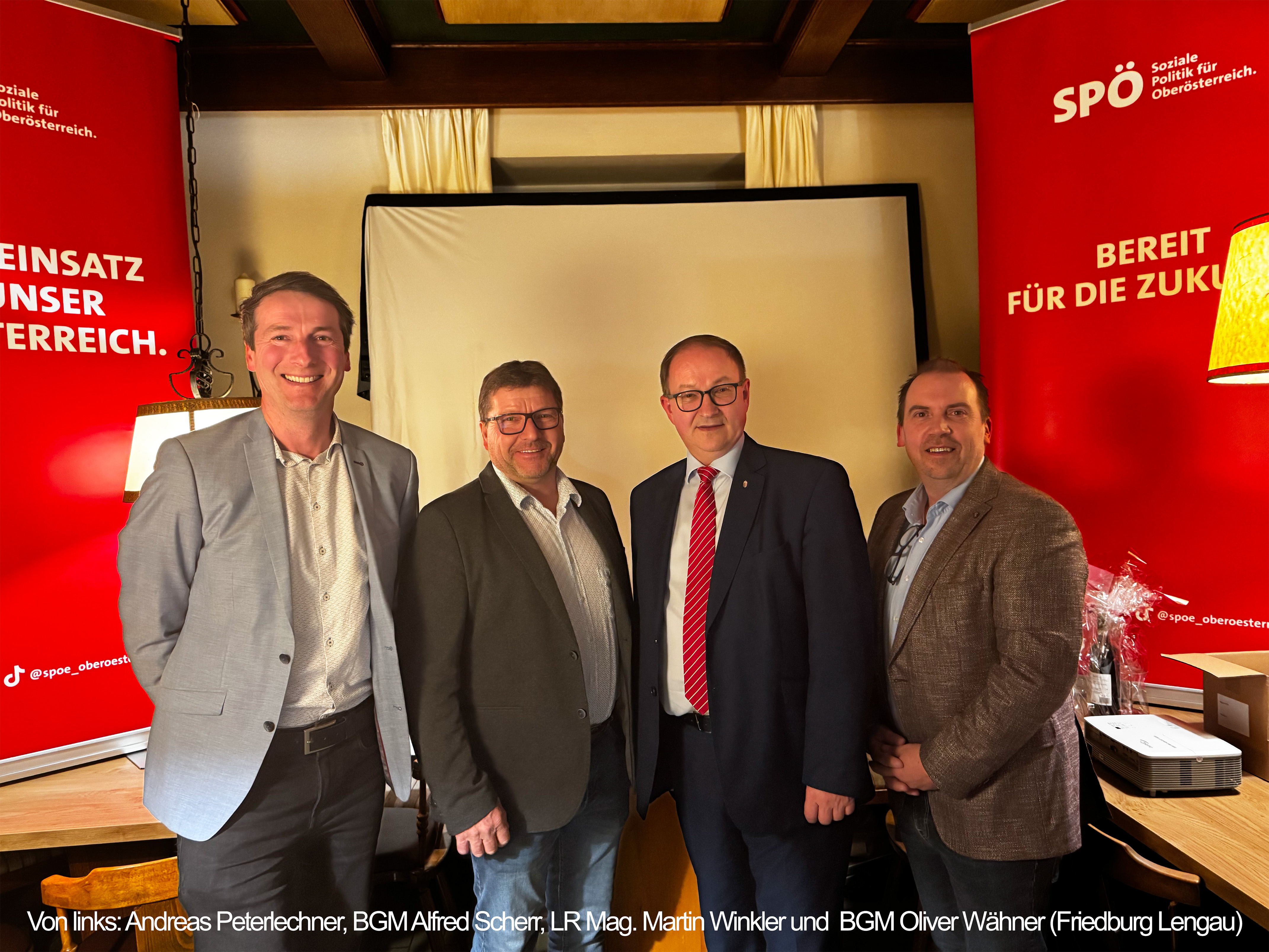 Unser Bürgermeister mit Ehrengästen